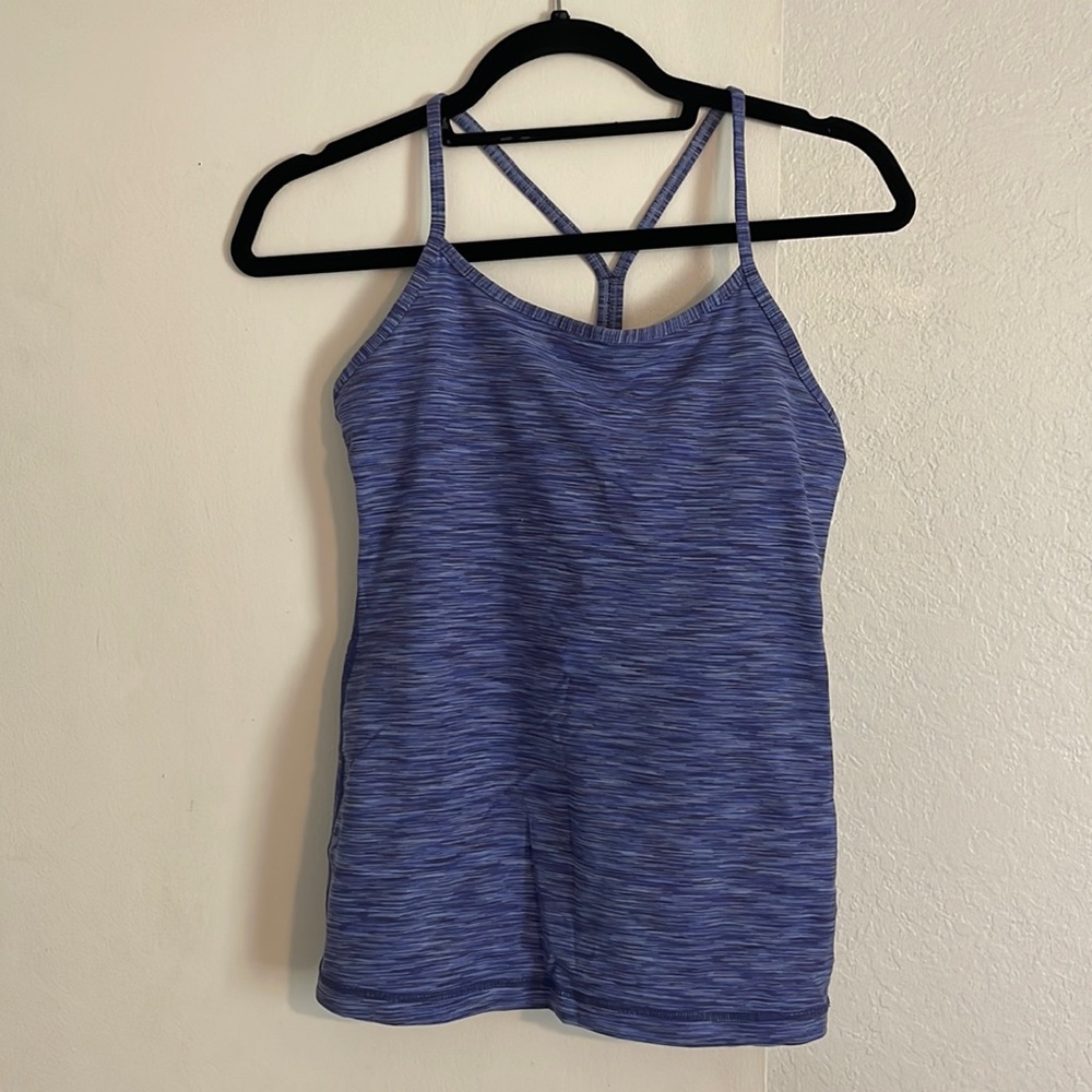 Indigo Striped Lululemon Tank Top - Size 6